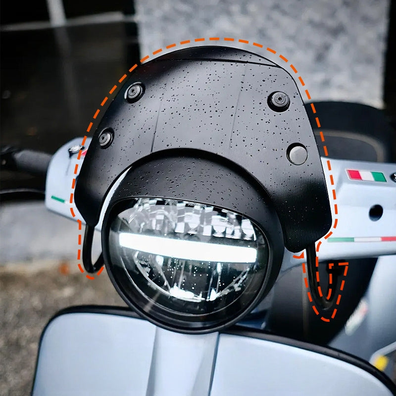 Front Windshield Windscreen Deflector Compatible with Piaggio Vespa GTS300 - Image 5