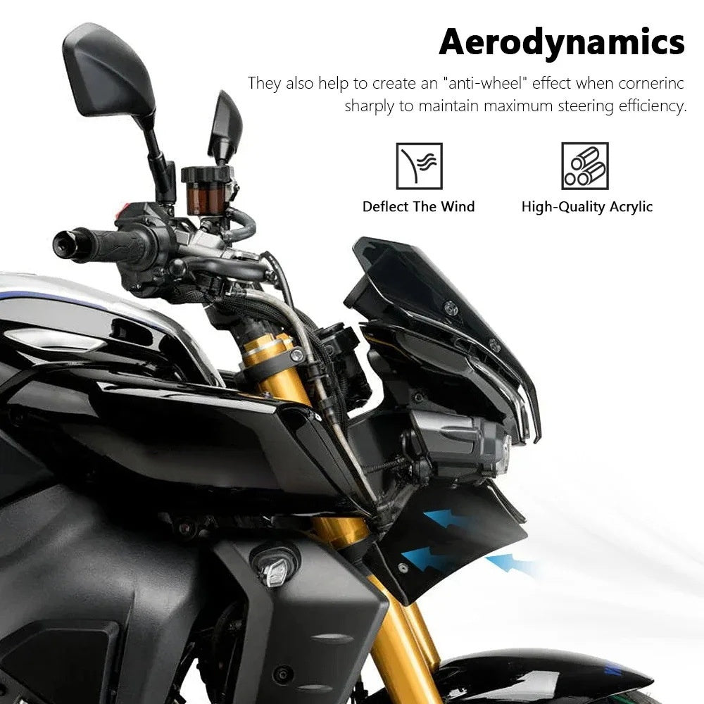 Front Windshield Windscreen Deflector Compatible with Yamaha MT-10/SP 2022-2024 - Image 4