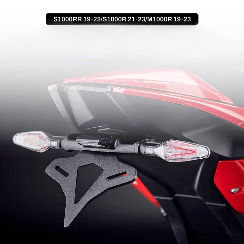 Short Tail License Plate Holder with LED Light Compatible with BMW M1000R S1000R/RR - Image 3