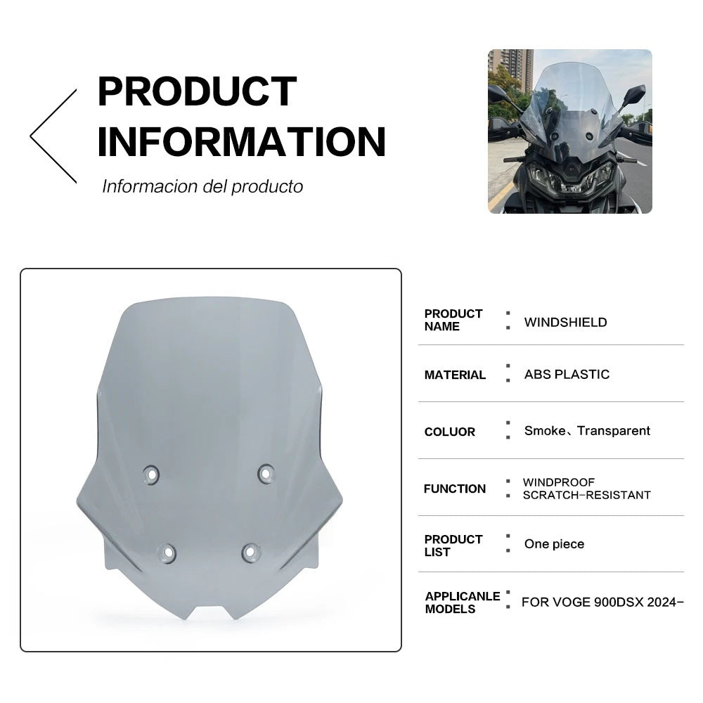Front Windshield Windscreen Deflector Compatible with Voge DS 900 X 2024-2025 - Image 4