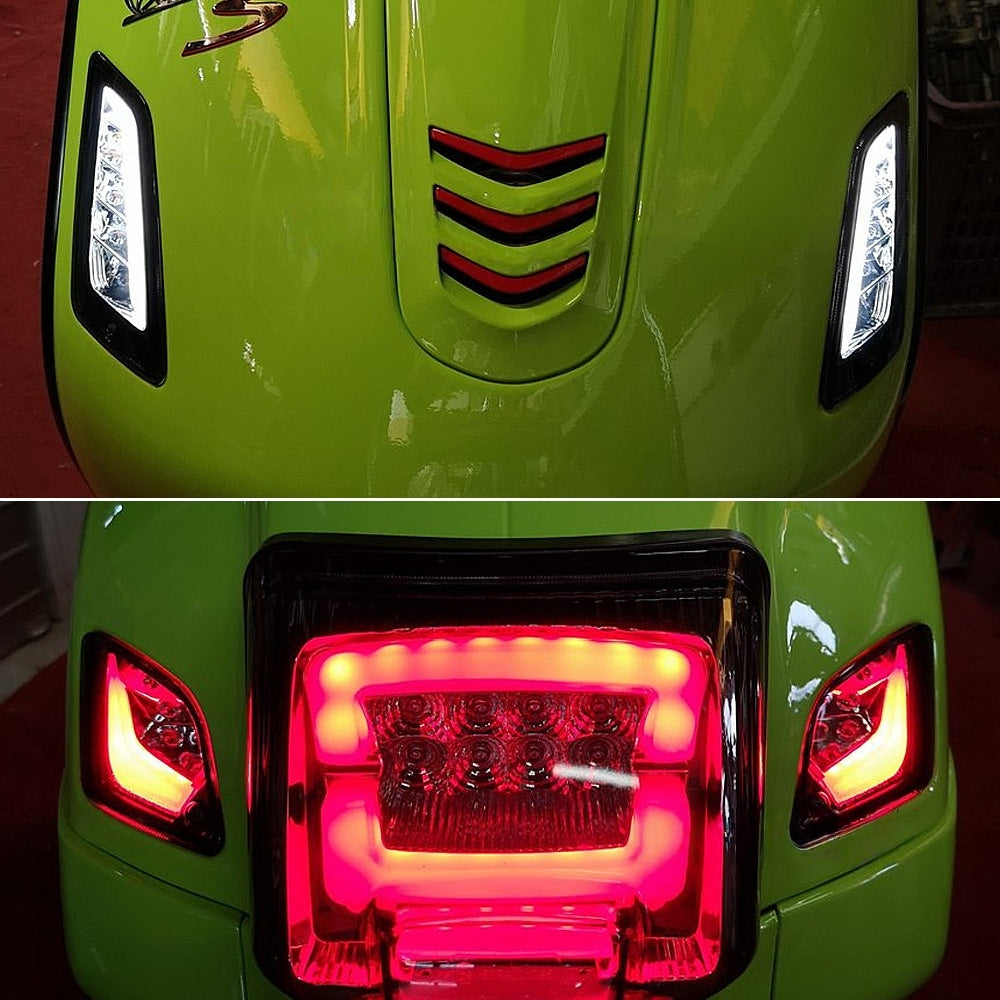 Front Rear LED Turn Signal Lights Compatible with Vespa GTS150/250/300 GTV250 - Image 6