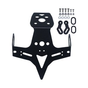 Short Tail License Plate Holder Compatible with Kawasaki ZX-4R ZX-4RR ZX-25R Fender Eliminator Bracket No-Drill Install