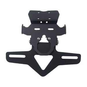 Adjustable Short Tail License Plate Holder Compatible with QJMotor Sai 600 SRK600 Fender Eliminator Bracket No-Drill Install