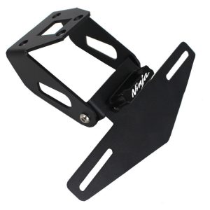 Short Tail License Plate Holder with LED Light Compatible with Kawasaki Z400 Ninja 400 2018-2020 Aluminum Fender Eliminator Bracket
