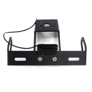 Short Tail License Plate Holder with LED Light Compatible with Kawasaki Ninja ZX-6R ZX-10R Aluminum Black