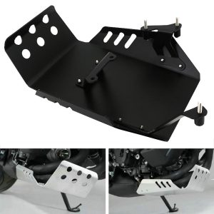 Engine Skid Plate Guard Compatible with Yamaha MT-09 FZ-09 XSR900 FJ-09 Tracer 900 2014-2020 CNC Aluminum Black