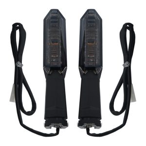 Front Rear LED Turn Signal Lights Compatible with Kawasaki Versys 650 1000 ZX-6R ZX-10R ER-6N Z1000 Smoke Clear
