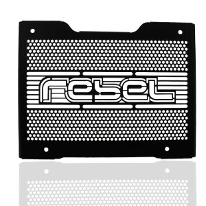 Radiator Grill Guard Compatible with Honda CMX1100 Rebel 1100 2021-2022 Aluminum Mesh Protector Black