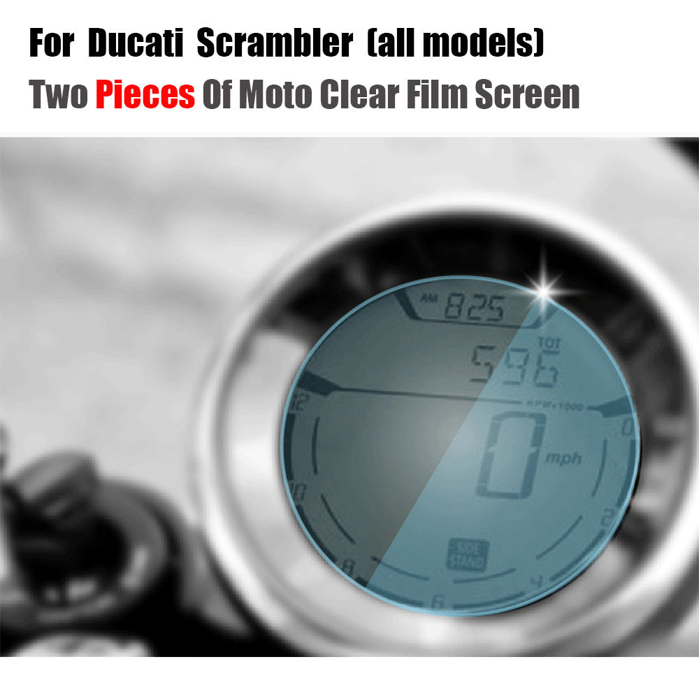 Ducati Scrambler 2015-2018 Hydrogel Screen Protector – Dashboard Display Anti-Explosion Film - Image 3