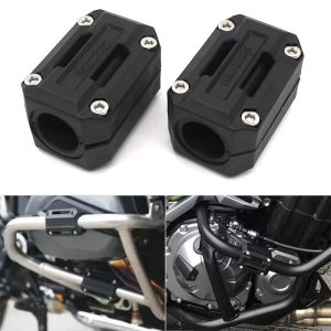 Crash Bar Protection Blocks Compatible with BMW R1250GS R1200GS Adventure Universal 22mm 25mm 28mm Black
