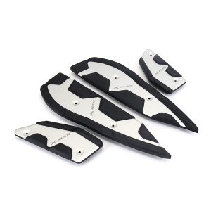 4PCS Non-Slip Floorboard Footrest Mat Pads Compatible with Yamaha X-MAX 125 250 300 400