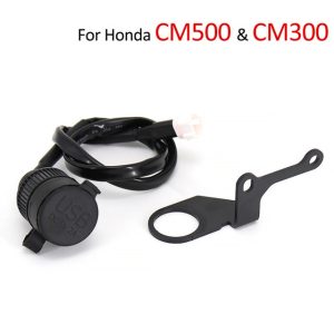 USB Charger Power Socket Compatible with Honda CM300 CM500 Rebel