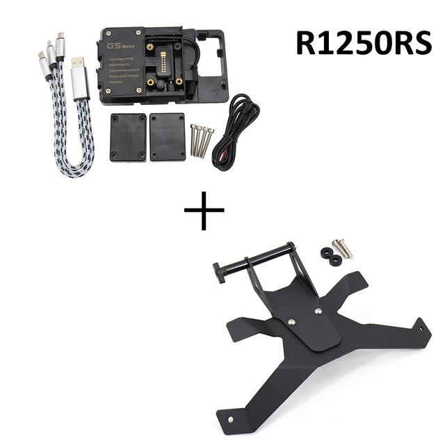 Phone Navigation Mount with USB Charger Compatible with BMW R1250RS - Image 2